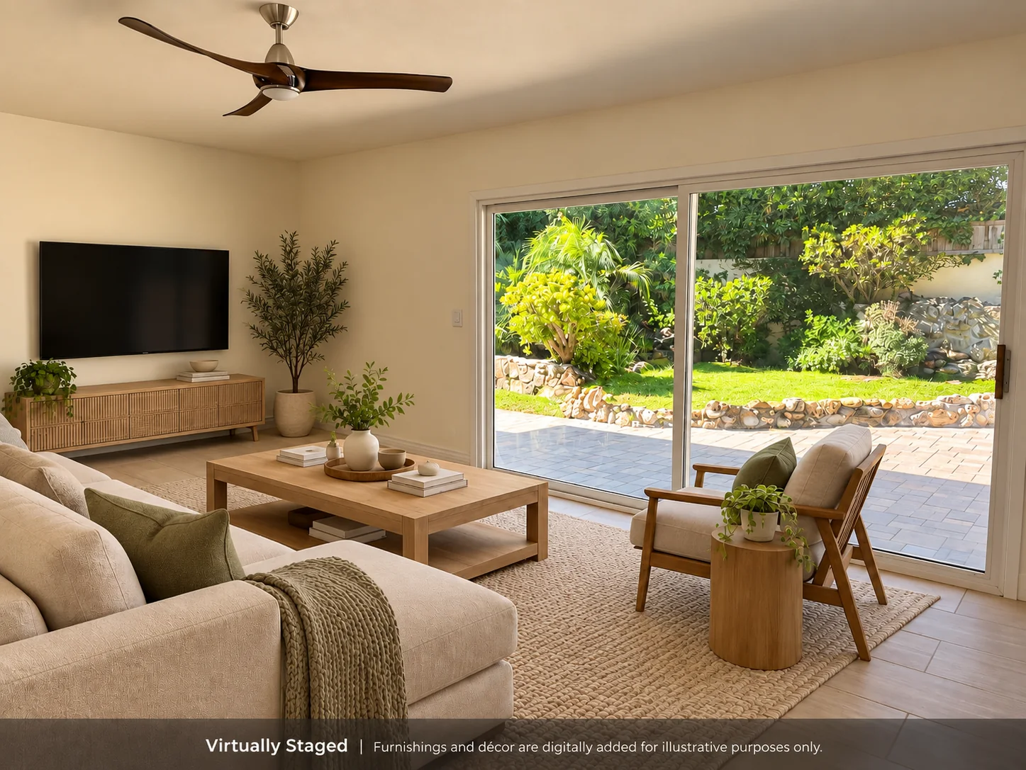 Family room — virtually staged